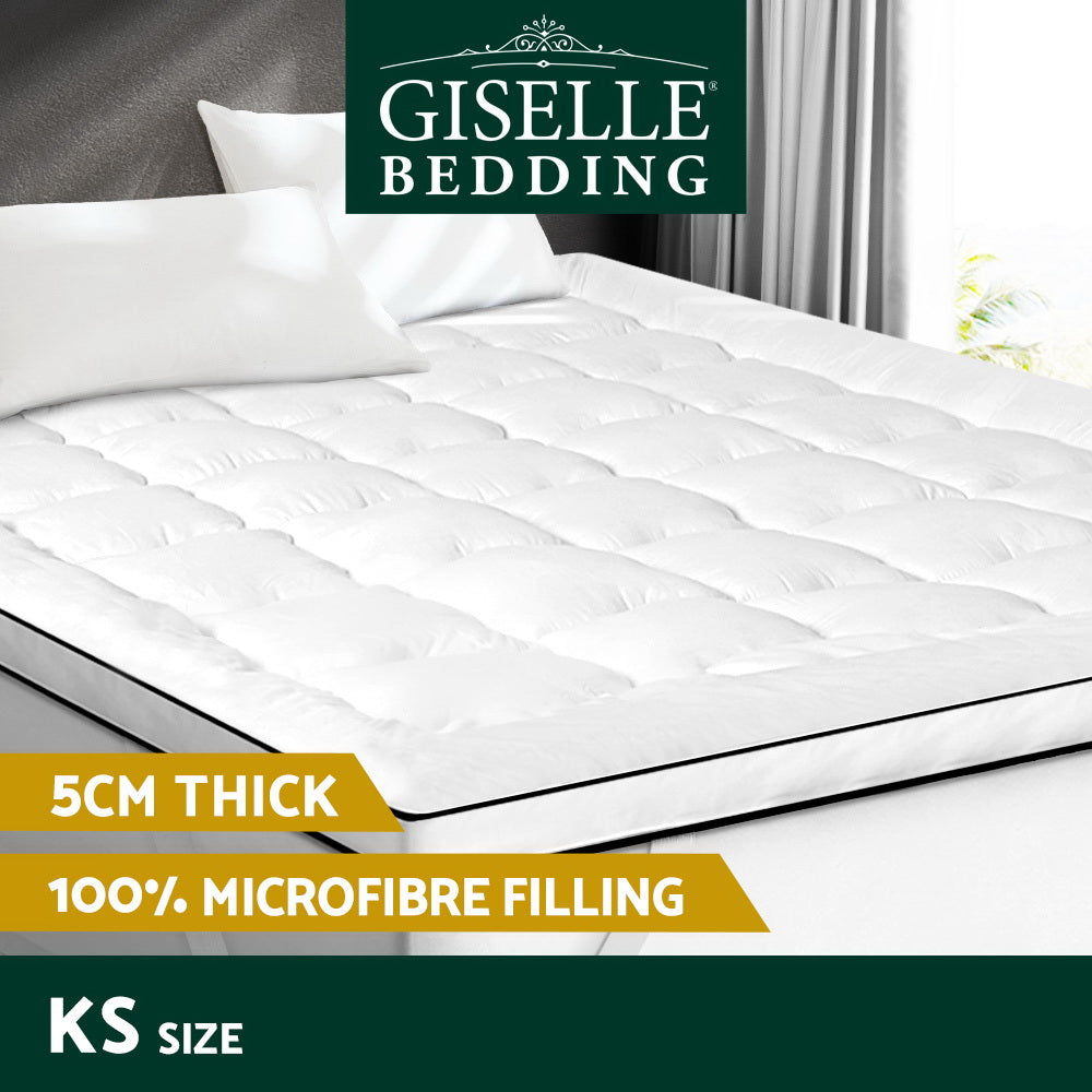 Bedding Mattress Topper Pillowtop - King Single - image3