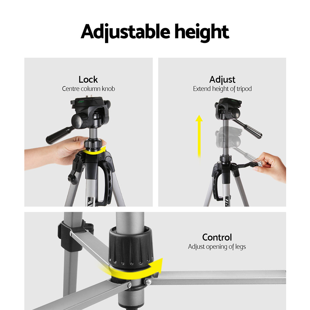 1.45M Professional Camera & Phone Tripod - image5