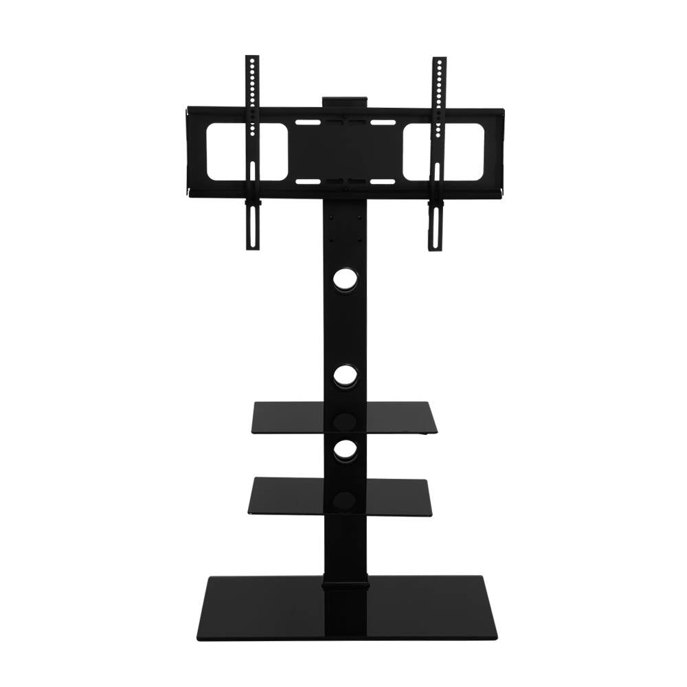 Floor TV Stand Bracket Mount Swivel Height Adjustable 32 to 70 Inch Black - image1