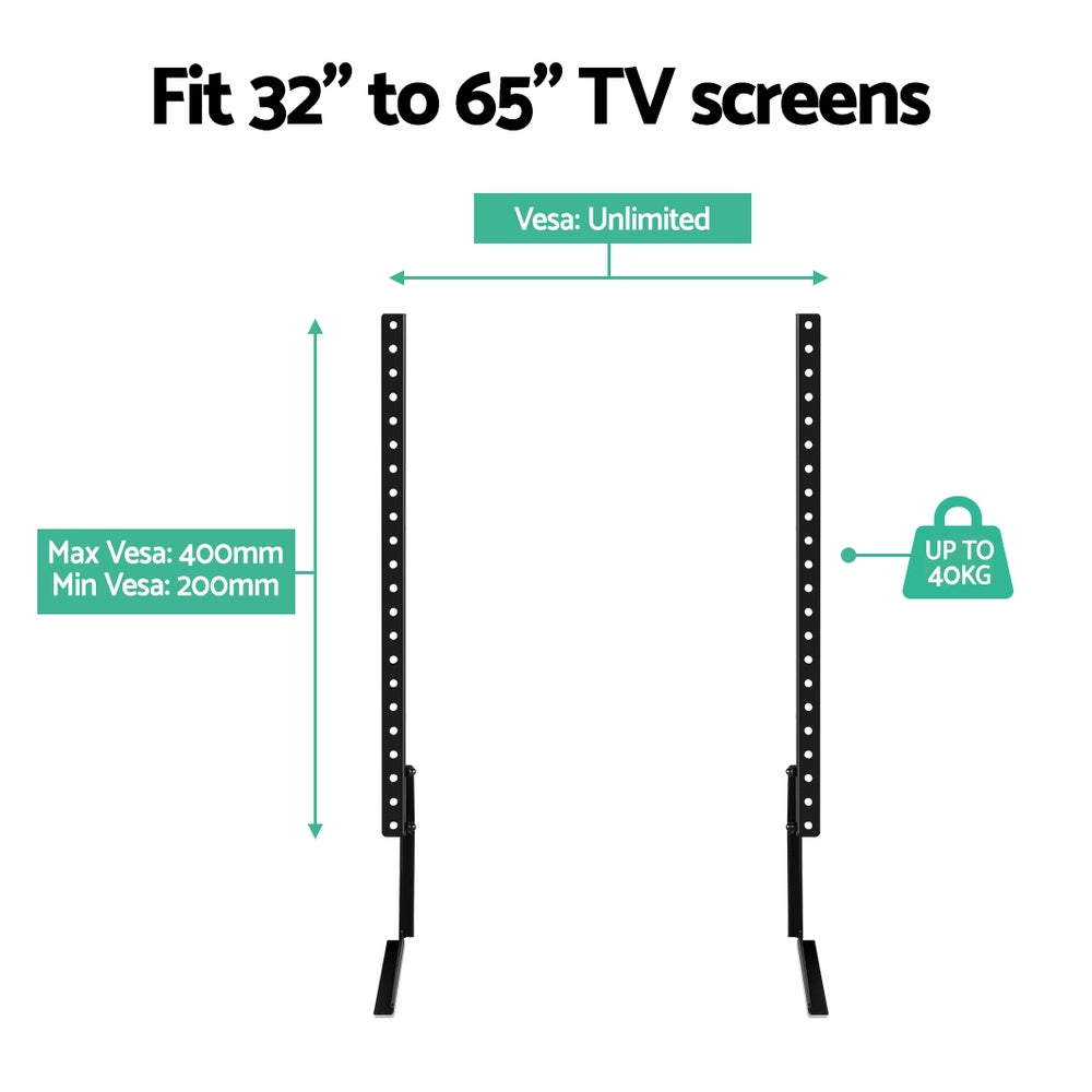 TV Mount Stand Bracket Riser Universal Table Top Desktop 32 to 65 Inch - image5