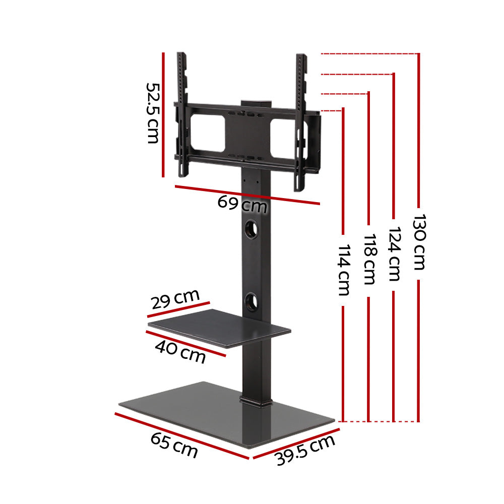 Floor TV Stand with Bracket Shelf Mount - image2