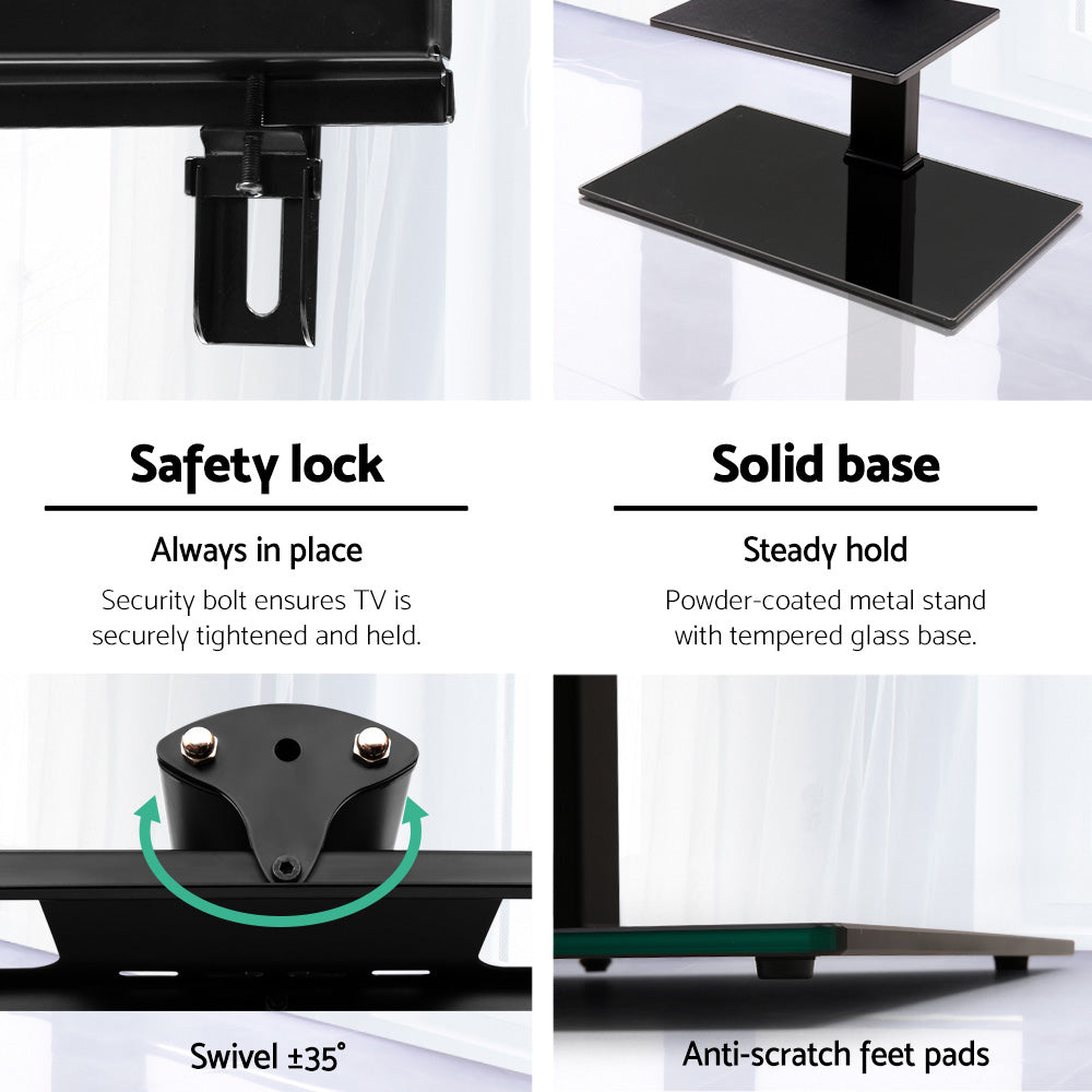 Floor TV Stand with Bracket Shelf Mount - image6