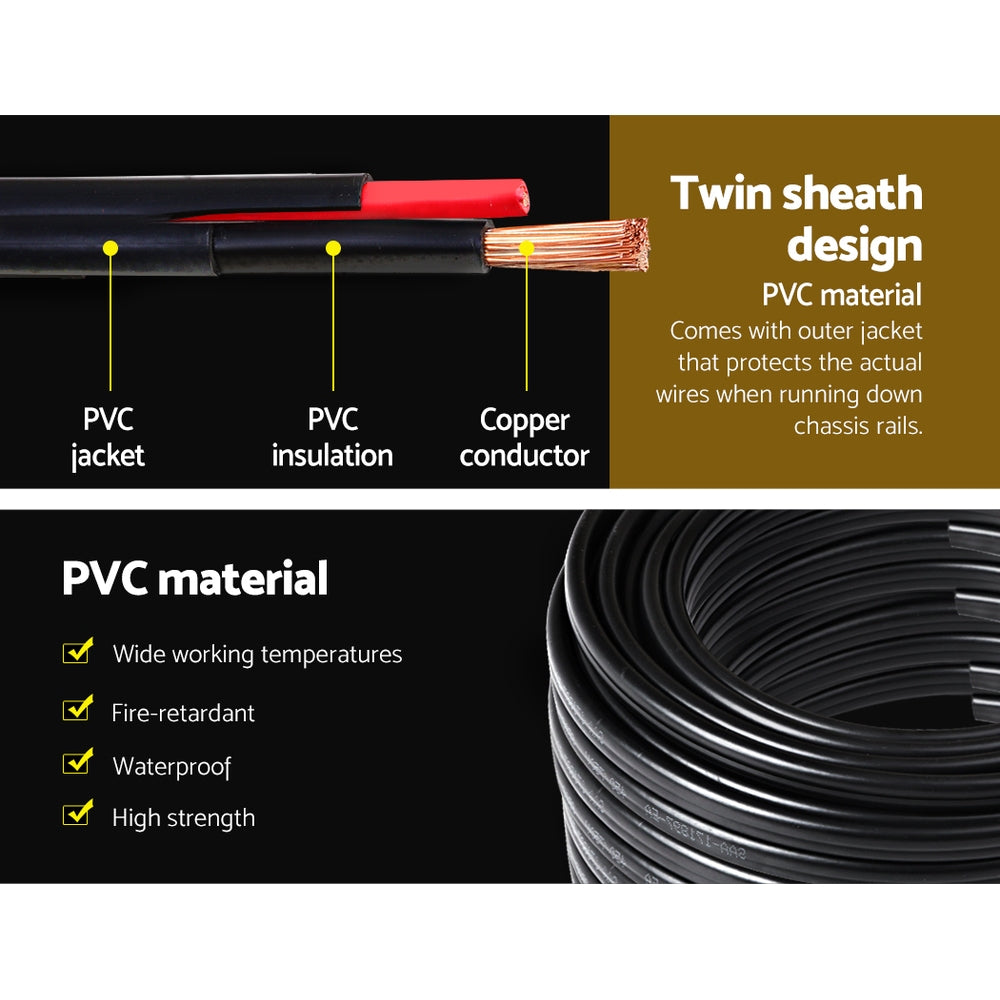 Twin Core Wire Electrical Automotive Cable 2 Sheath 450V 3MM 100M - image3