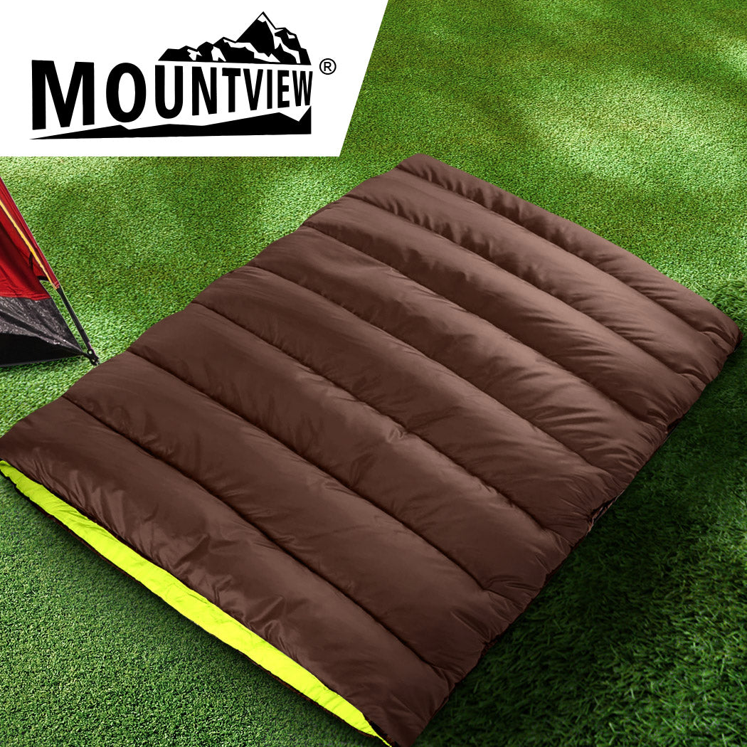 Mountview Double Sleeping Bag Bags Outdoor Camping Hiking Thermal -10 deg Tent Sack - image14