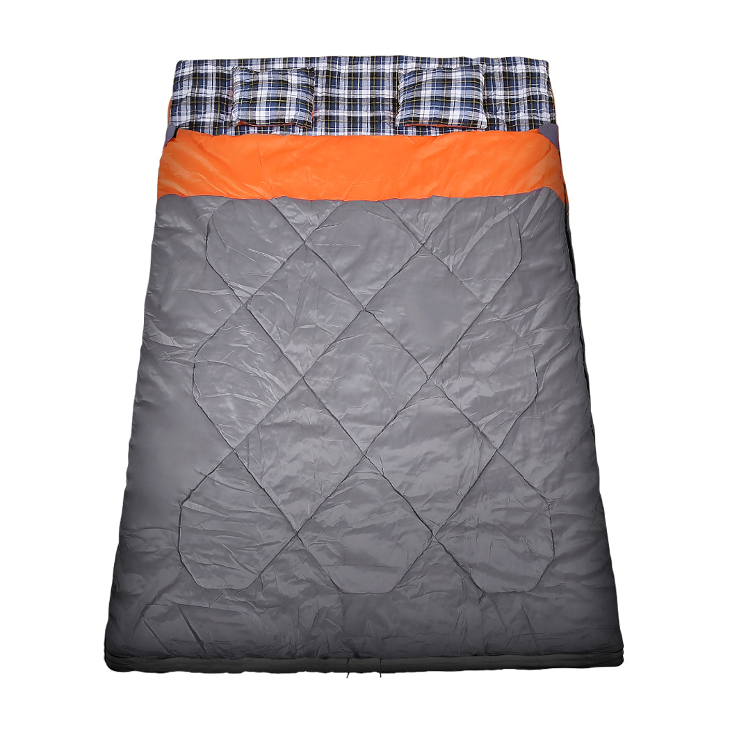 Mountview -10√Ç¬∞C Double Indoor Outdoor Adult Camping Hiking Envelope Sleeping Bag - image2