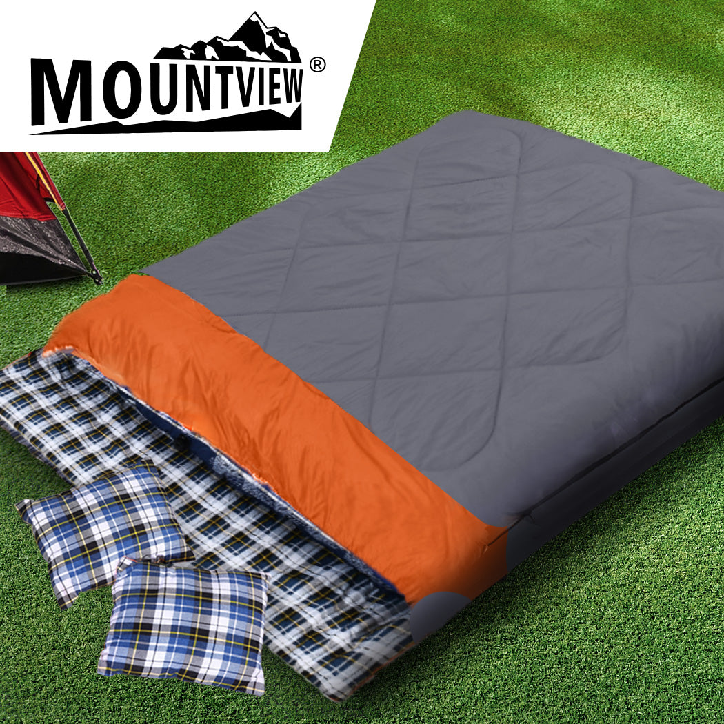 Mountview -10√Ç¬∞C Double Indoor Outdoor Adult Camping Hiking Envelope Sleeping Bag - image7