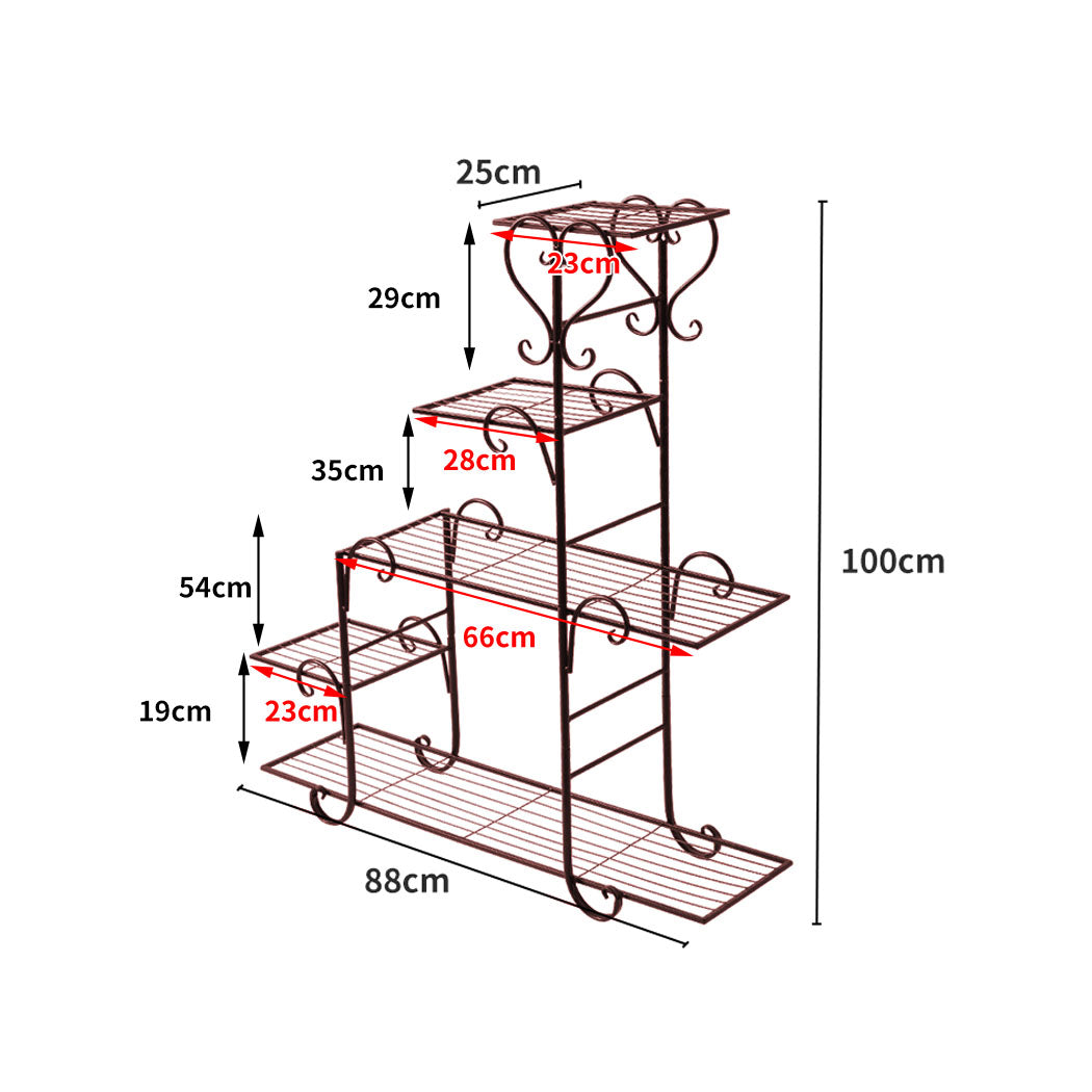 Plant Stand New Design Flower Pot Corner Shelf Bronze Type 2 - image3