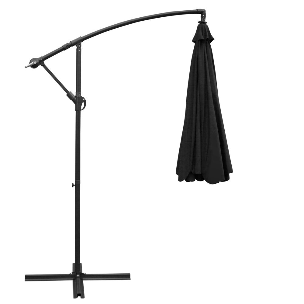 3M Cantilevered Outdoor Umbrella - Black - image3