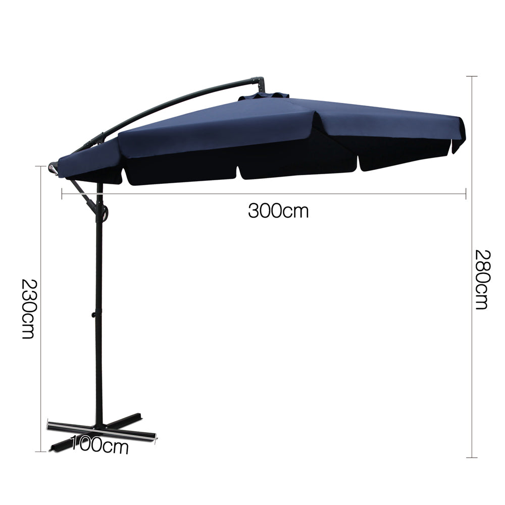 3M Outdoor Umbrella - Navy - image2