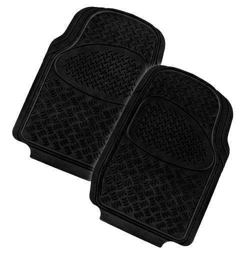 VELOCITY 2-Piece Car Mat - BLACK [Rubber] - image1