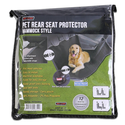 Premium Pet Car Cover Waterproof Cat Dog Back Seat Hammock NonSlip Protector Mat - image1