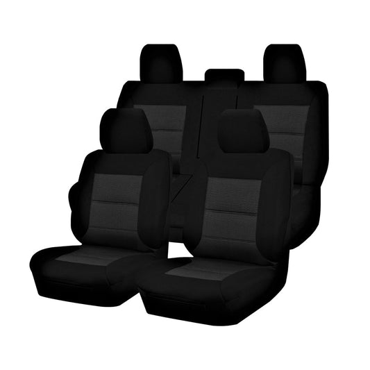 Premium Jacquard Seat Covers - For Toyota Tacoma Dual Cab  (2015-2022) - image1