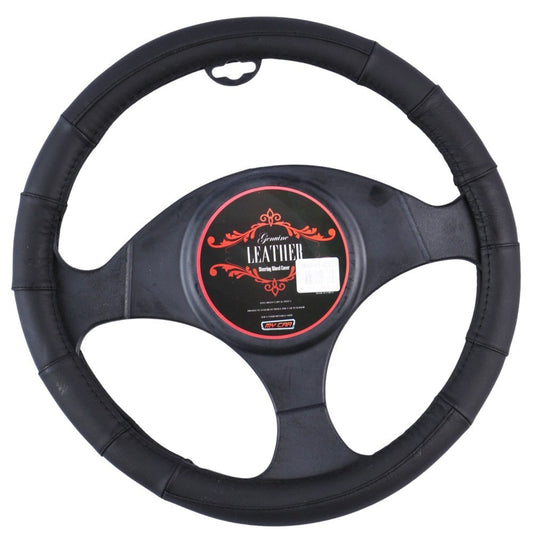 Memphis Steering Wheel Cover - Black [Leather] - image1