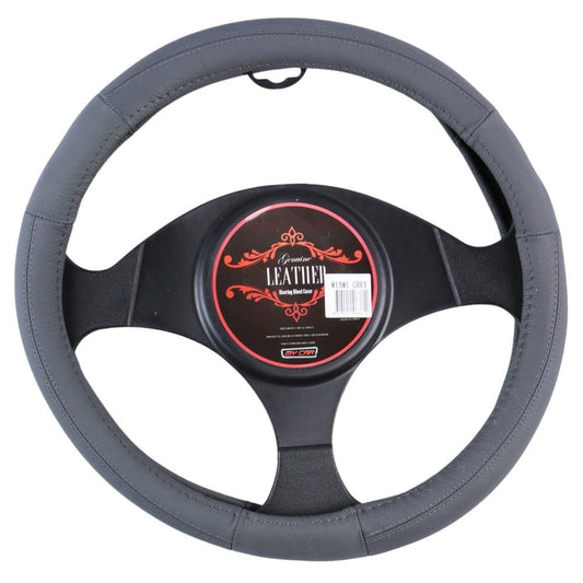 Miami Steering Wheel Cover - Grey [Leather] - image1