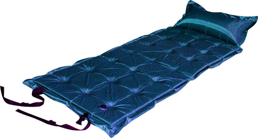 Trailblazer 21-Points Self-Inflatable Satin Air Mattress With Pillow - DARK BLUE - image1