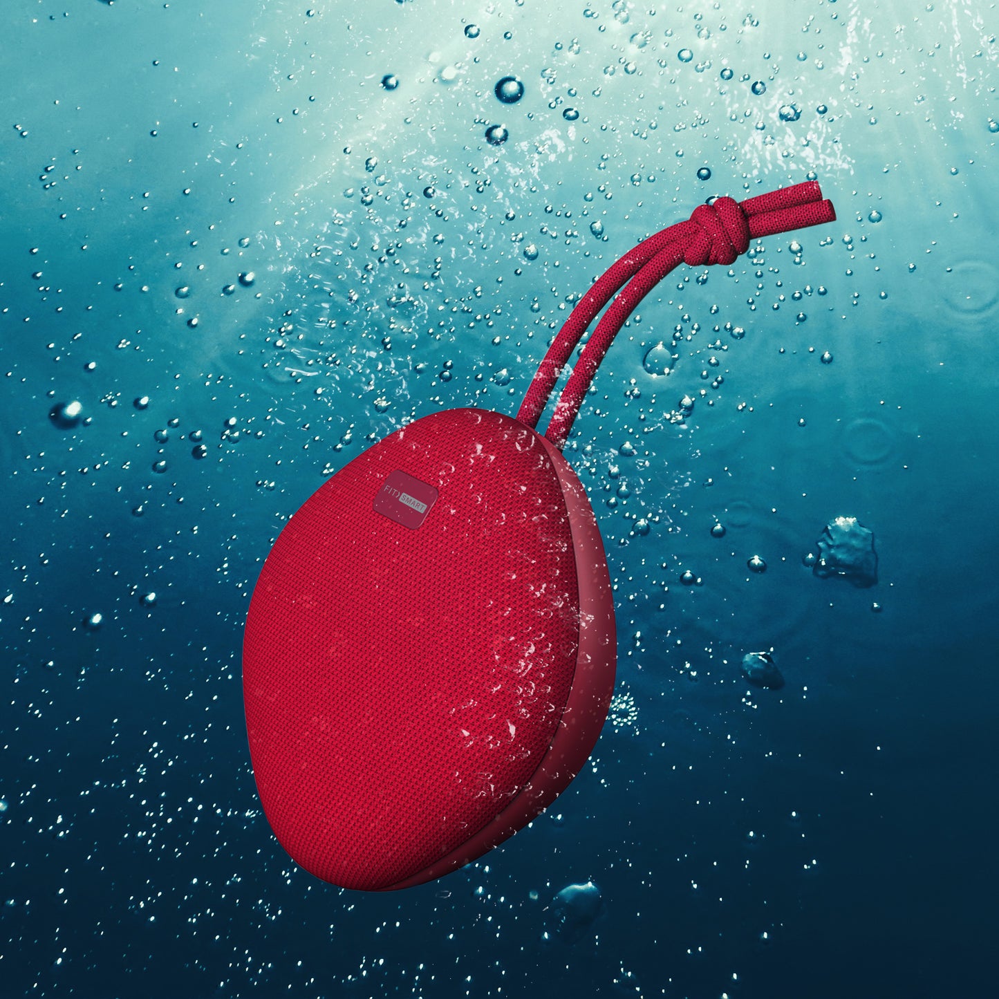 FitSmart Waterproof Bluetooth Speaker Portable Wireless Stereo Sound - Red - image3