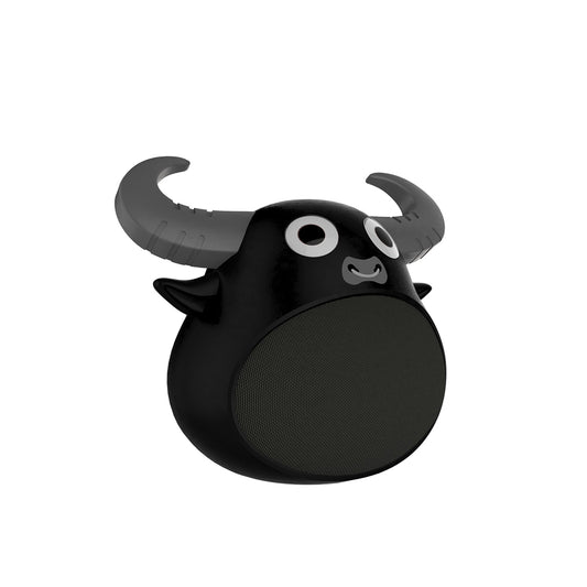 Fitsmart Bluetooth Animal Face Speaker Portable Wireless Stereo Sound - Black - image1