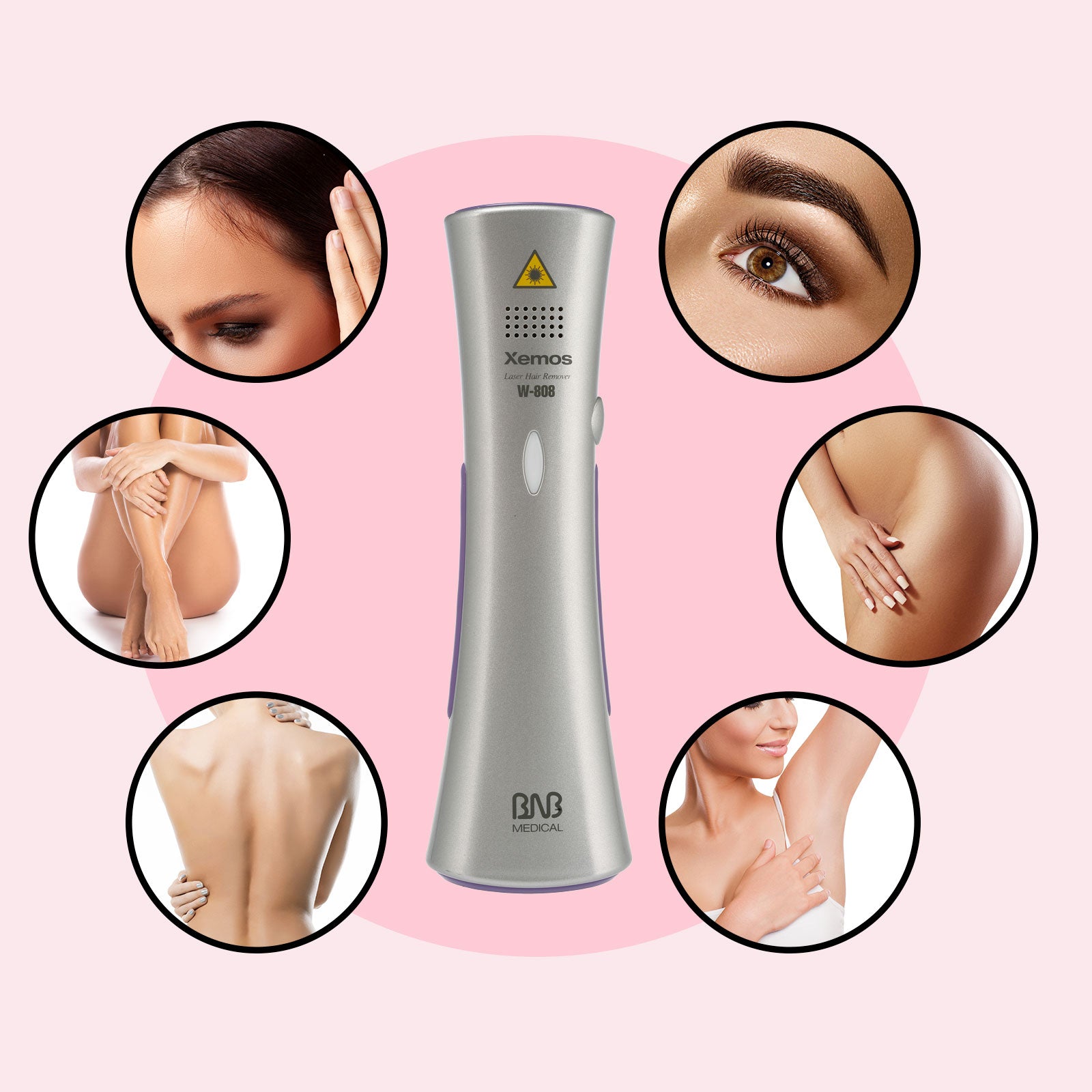 Silhouette Portable Laser Hair Remover Permanent Epliation System Body Face Home - image3