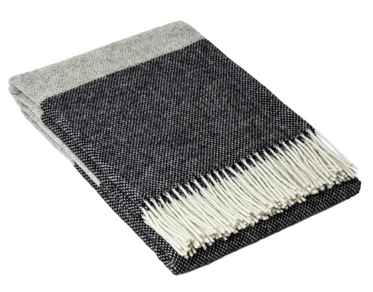 Brighton Throw - 100% NZ Wool - Monochrome - image1