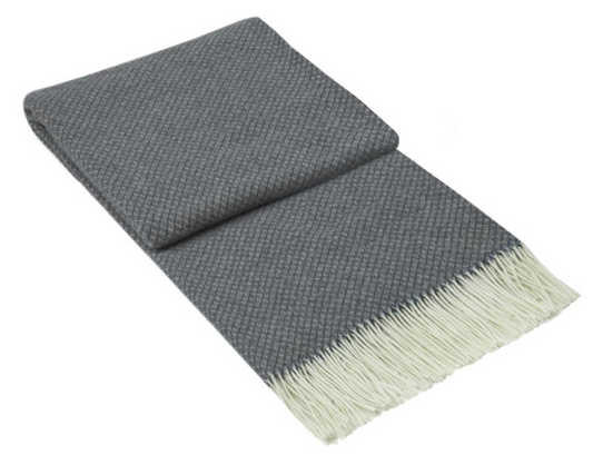 Chiswick Throw - Merino Wool/Cashmere - Grey - image1
