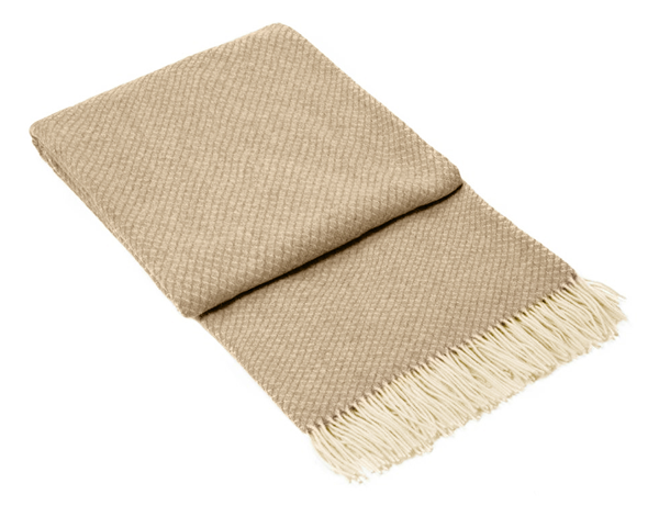 Chiswick Throw - Merino Wool/Cashmere - Beige - image1