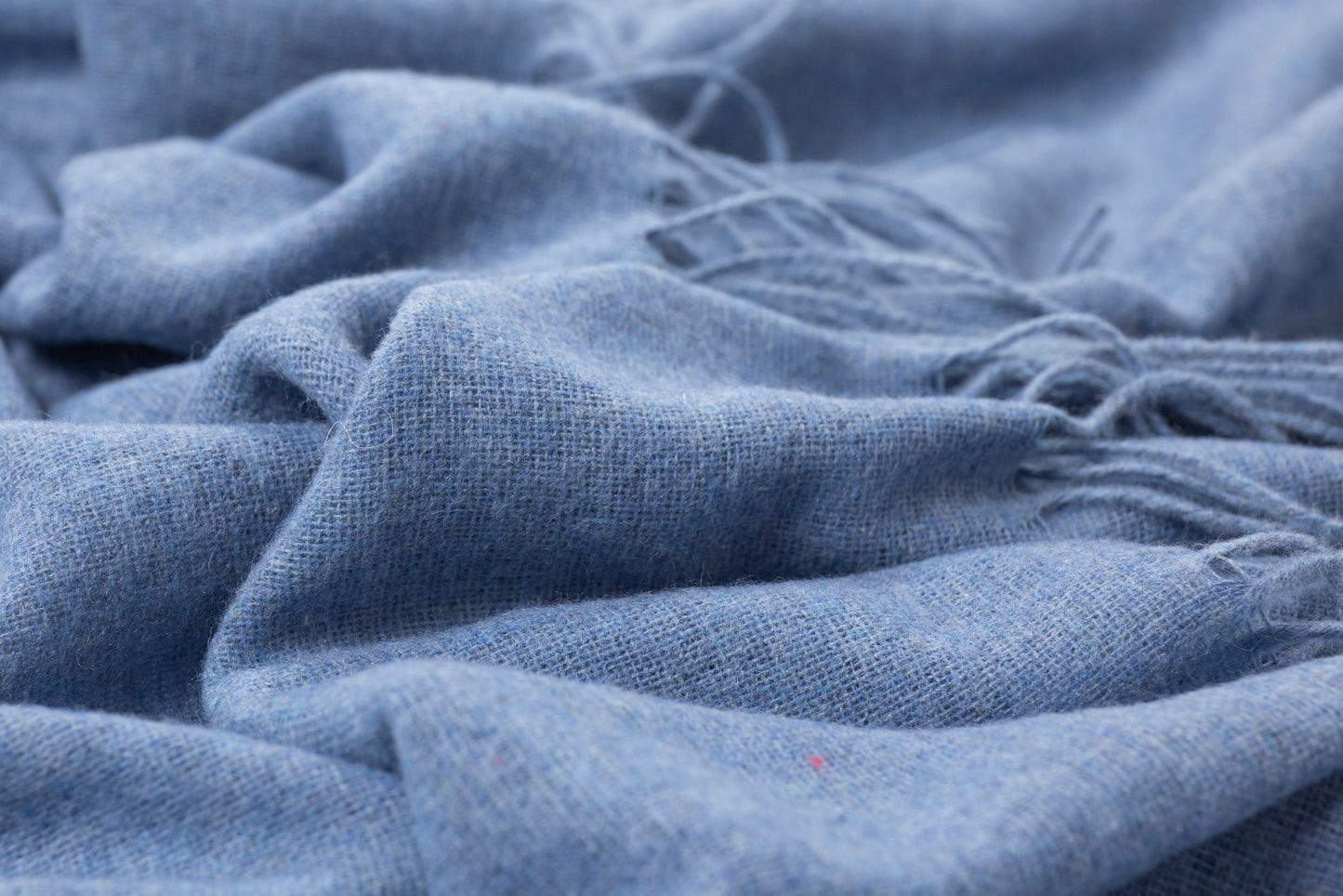Paddington Throw - Fine Wool Blend - Blue - image2