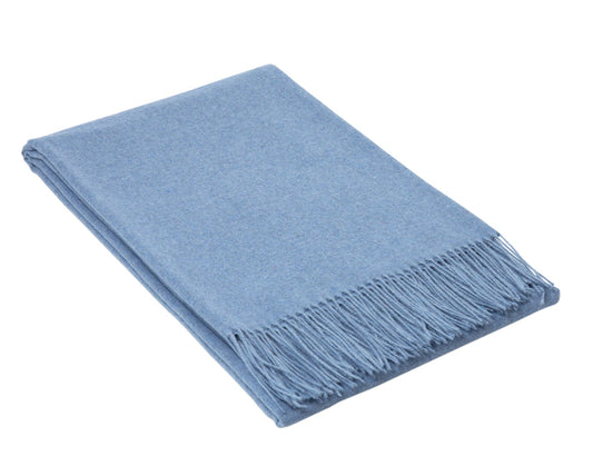 Paddington Throw - Fine Wool Blend - Blue - image1