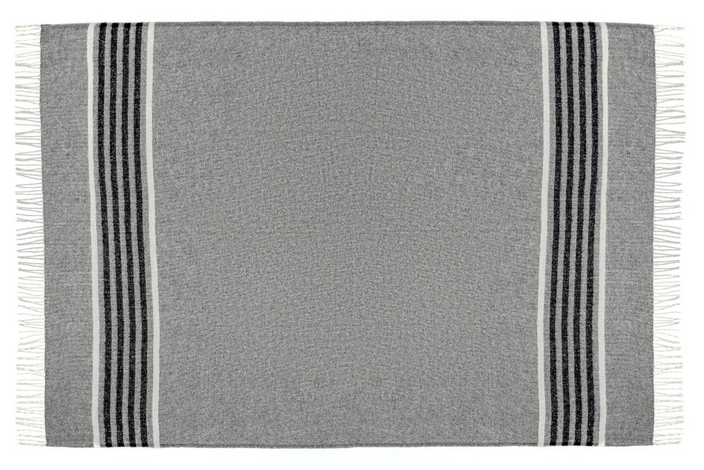Richmond Throw - Reclaimed Wool Blend - Grey - image4