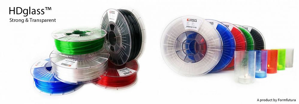 PETG Filament HDglass 1.75mm Clear 750 gram 3D Printer Filament - image1