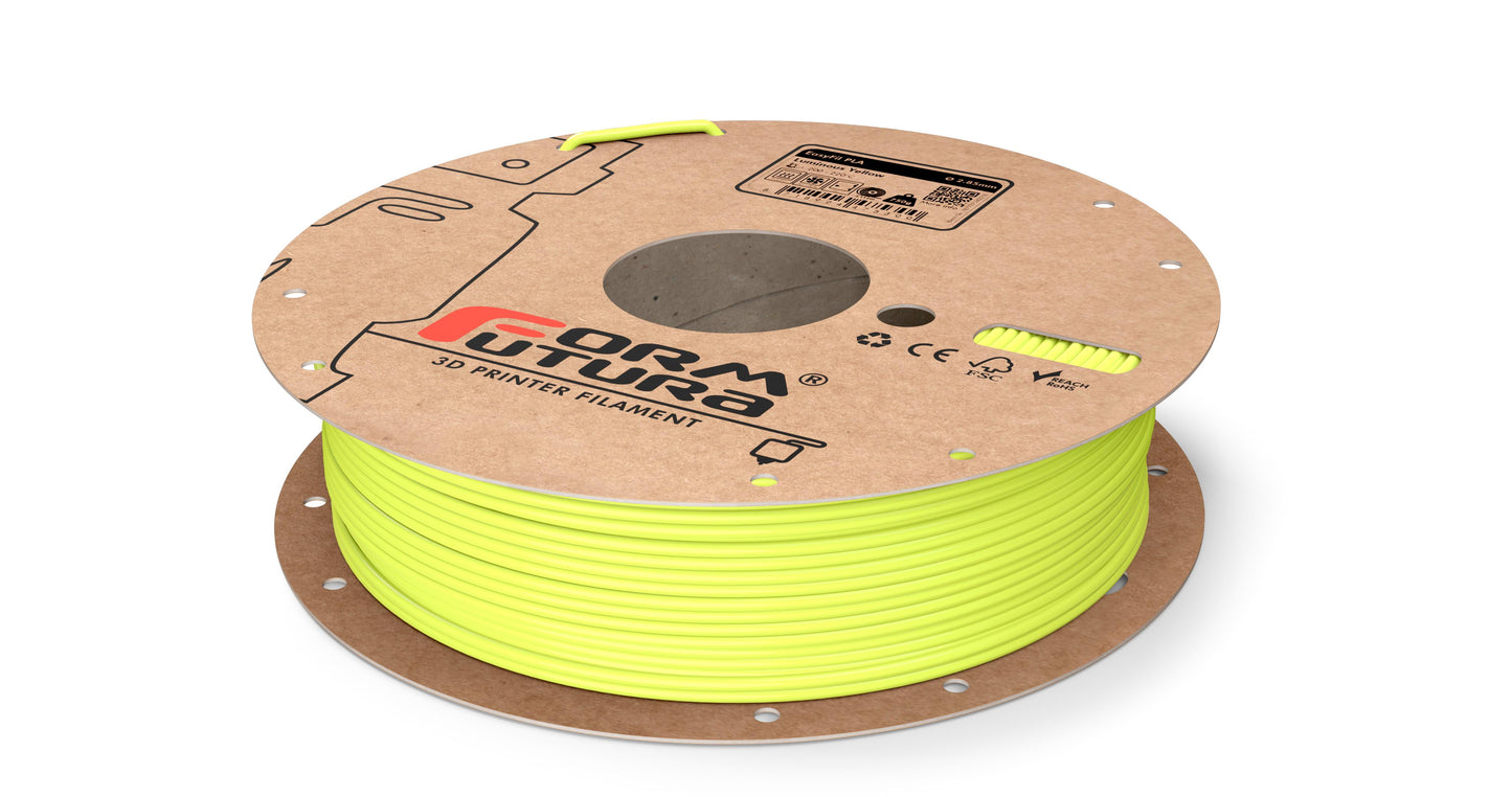 PLA Filament EasyFil PLA 2.85mm Luminous Yellow 750 gram 3D Printer Filament - image2