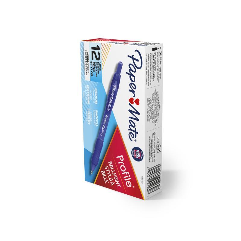 PAPER MATE Profile Ball Pen 1.0mm Blue Box of 12 - image2