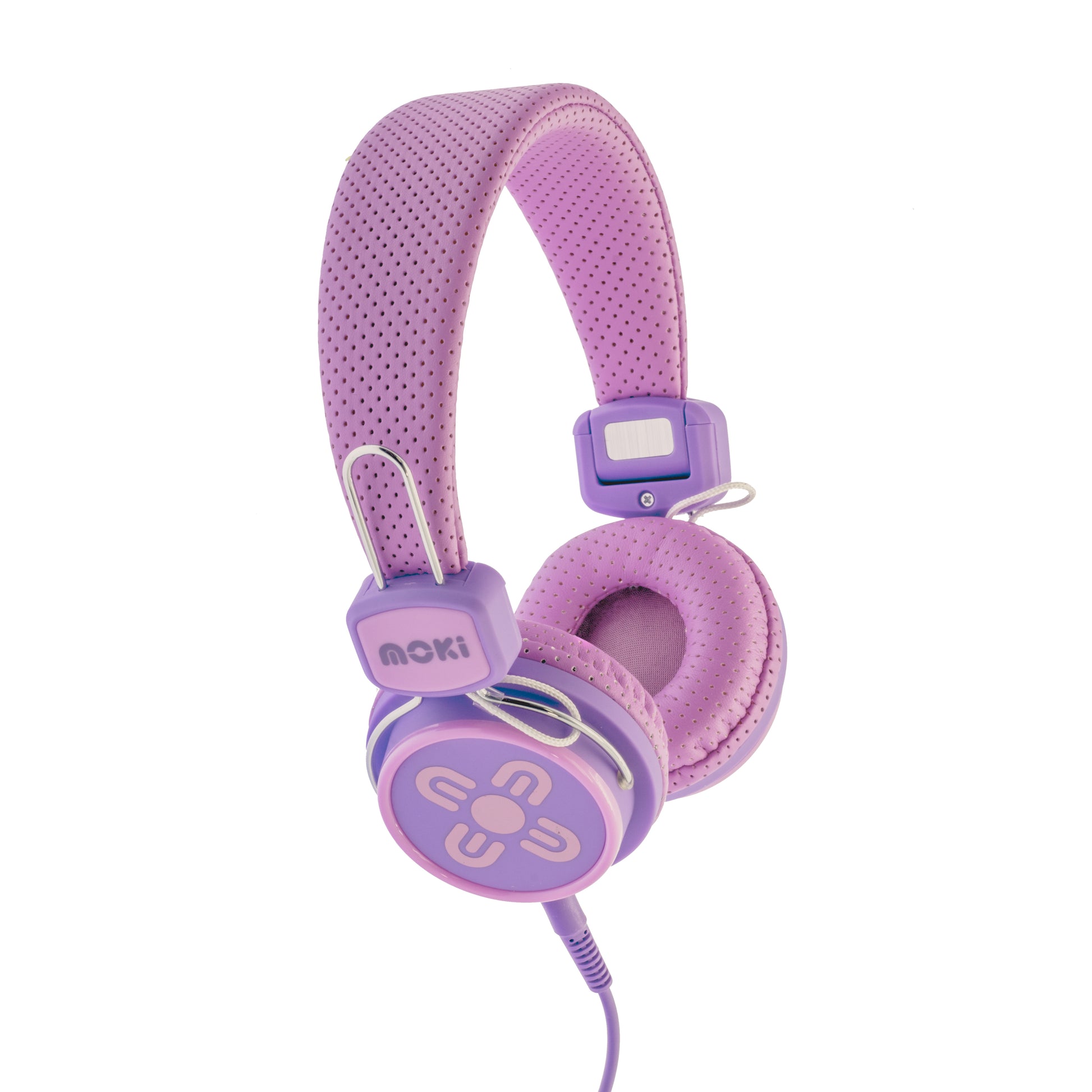 MOKI Kid Safe Volume Limited Pink & Purple Headphones - image1