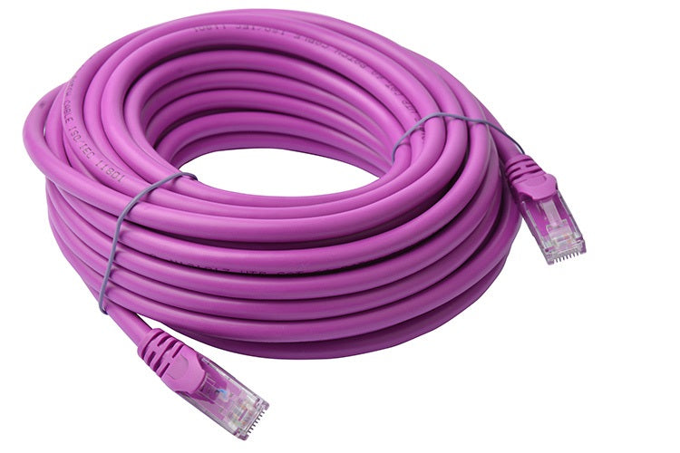 8WARE Cat6a UTP Ethernet Cable 10m Snagless†Purple - image1