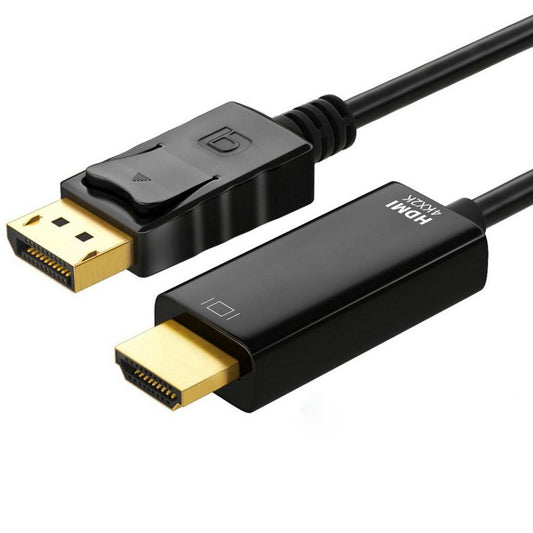 ASTROTEK DisplayPort DP Male to HDMI Male Cable 4K Resolution For Laptop PC to Monitor Projector HDTV Video Cable 3M - image1