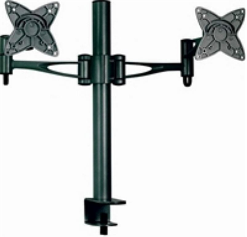 Astrotek Dual Monitor Arm Desk Mount Stand 36cm for 2 LCD Displays 21.5' 22' 23.6' 24' 27' 15kg 30∞ tilt 180∞ swivel 360∞ rotate VESA 75x75 100x100 - image1