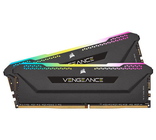 CORSAIR Vengeance RGB PRO SL 32GB (2x16GB) DDR4 3200Mhz C16 Black Heatspreader Desktop Gaming Memory - image1