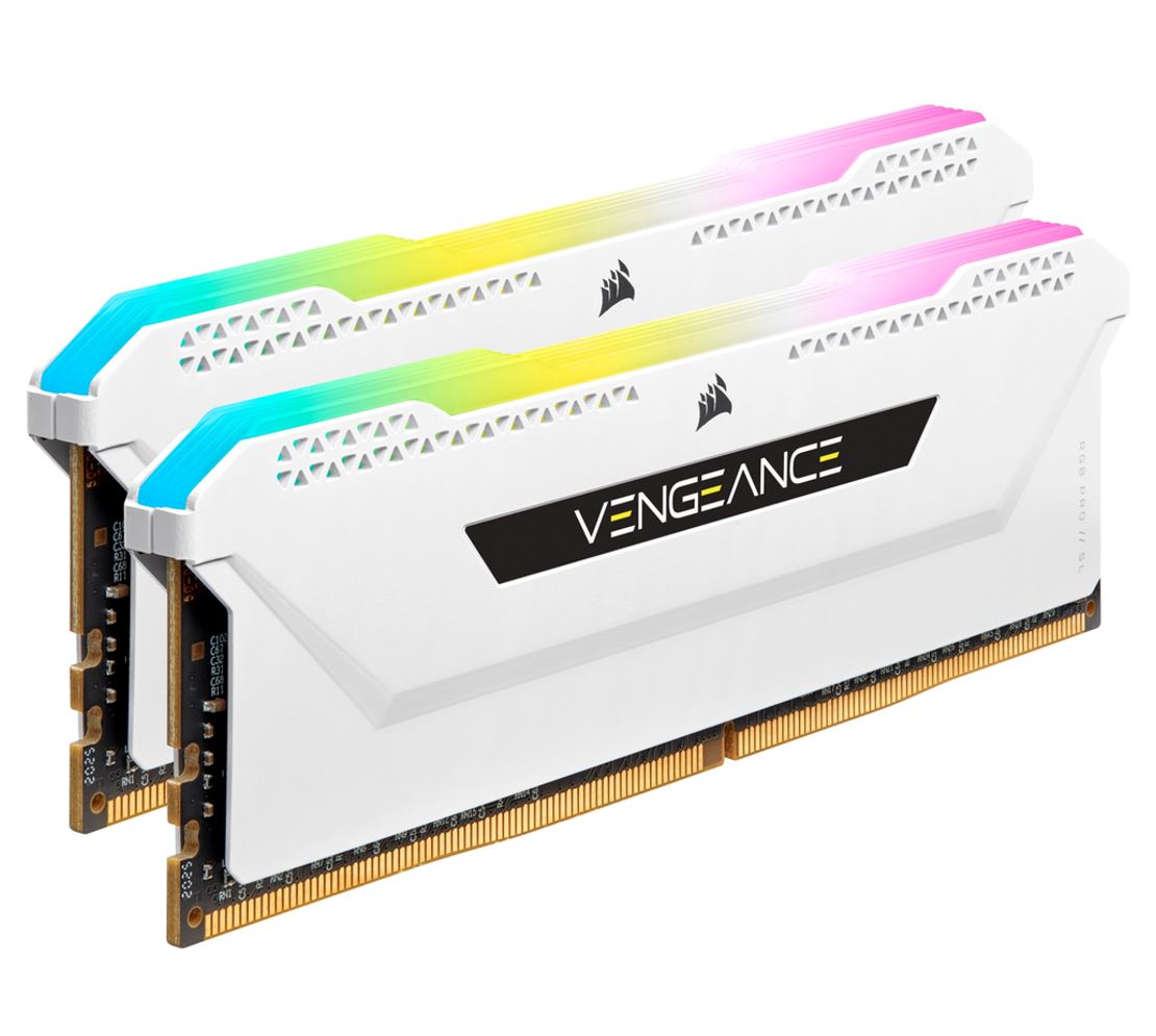 CORSAIR Vengeance RGB PRO SL 32GB (2x16GB) DDR4 3600Mhz C18 White Heatspreader Desktop Gaming Memory - image2