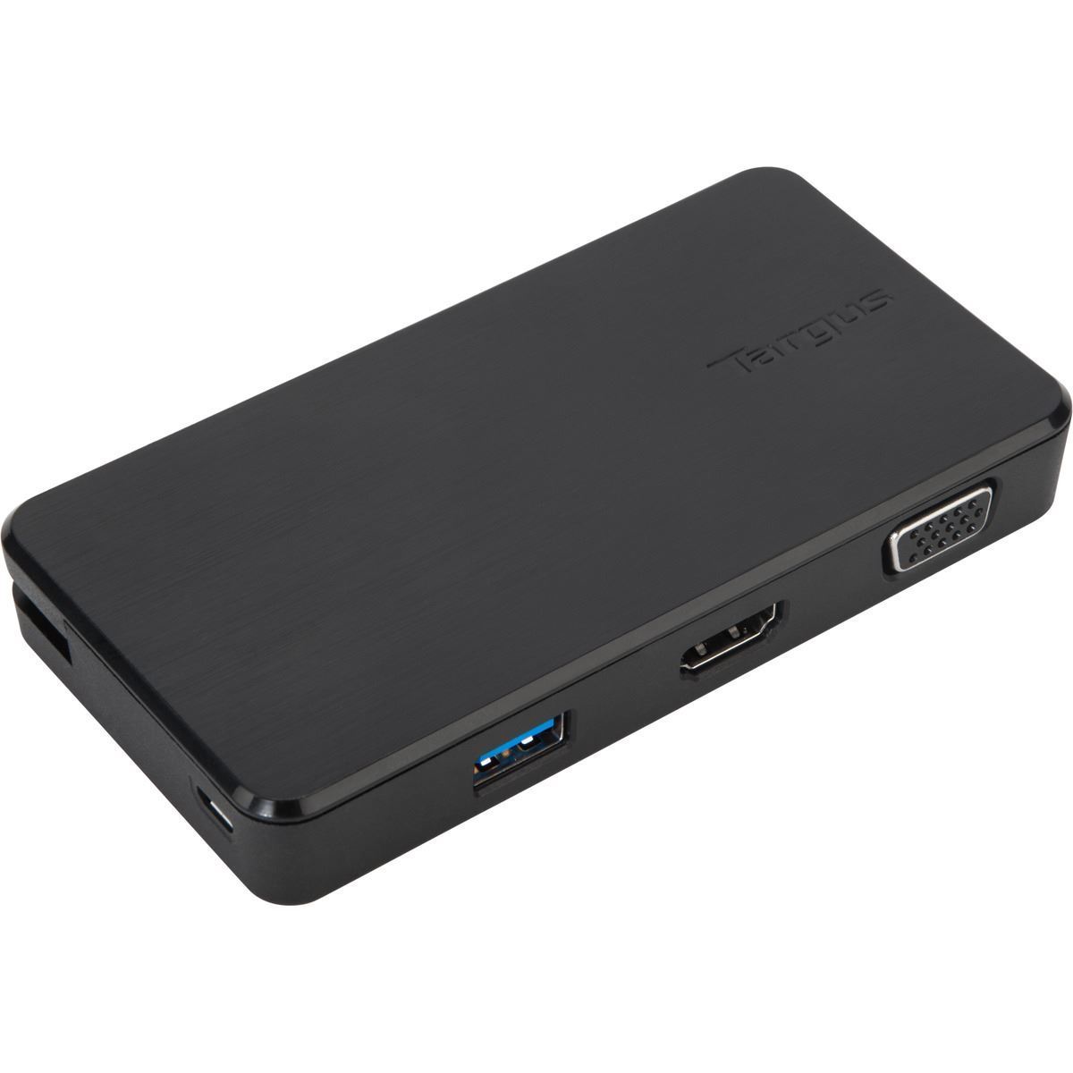 Targus USB 3.0 & USB-C Dual Travel Dock Connects 2 monitors, 1x HDMI 1x VGA, Supports Projectors and HDTVs, PCs, Macs, and Android Devices - image1