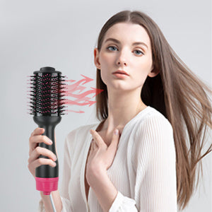 Hot Air One-Step Hair Dryer Negative Ion Anti-Frizz Blowout for Drying,Straightening, Curling and Volumizer (AU Plug) - image9