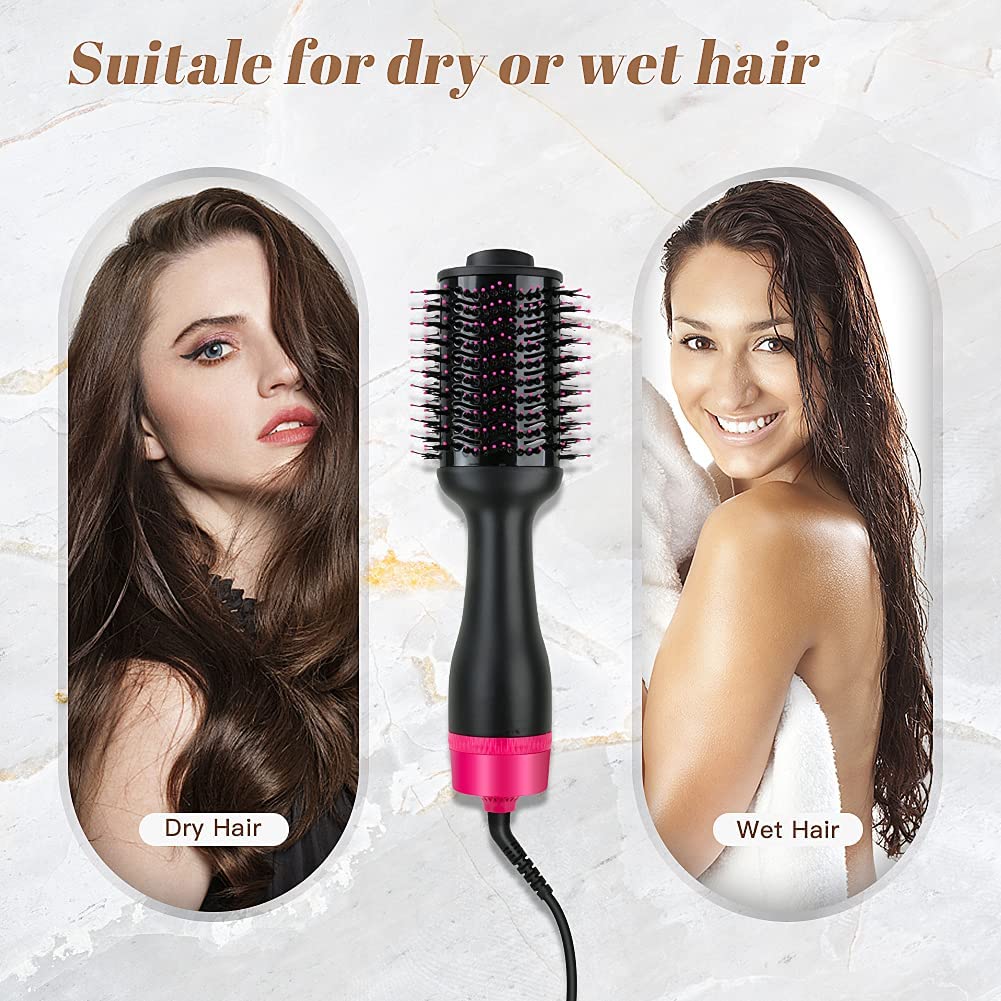 Hot Air One-Step Hair Dryer Negative Ion Anti-Frizz Blowout for Drying,Straightening, Curling and Volumizer (AU Plug) - image5