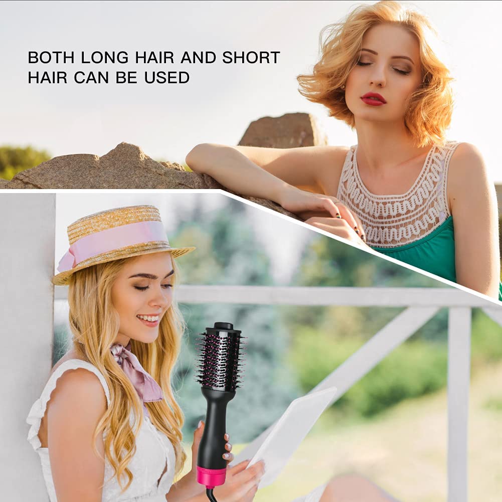 Hot Air One-Step Hair Dryer Negative Ion Anti-Frizz Blowout for Drying,Straightening, Curling and Volumizer (AU Plug) - image6