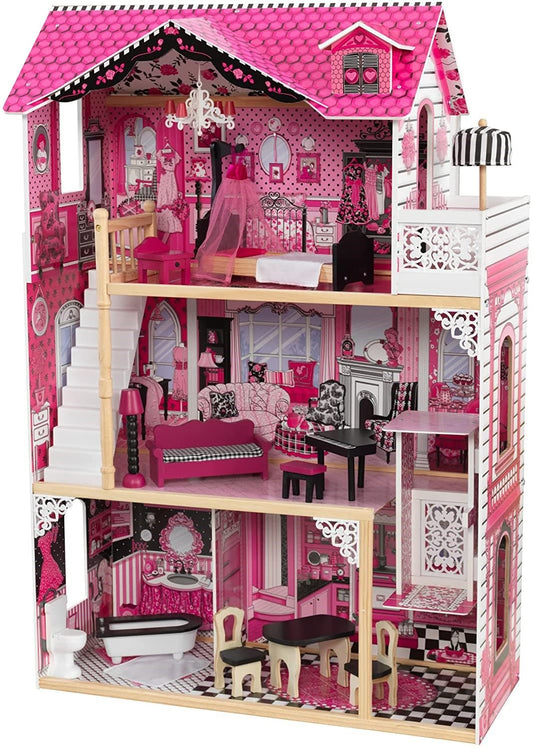Dollhouse with Furniture for kids 120 x 83 x 40 cm (Model 6) - image1