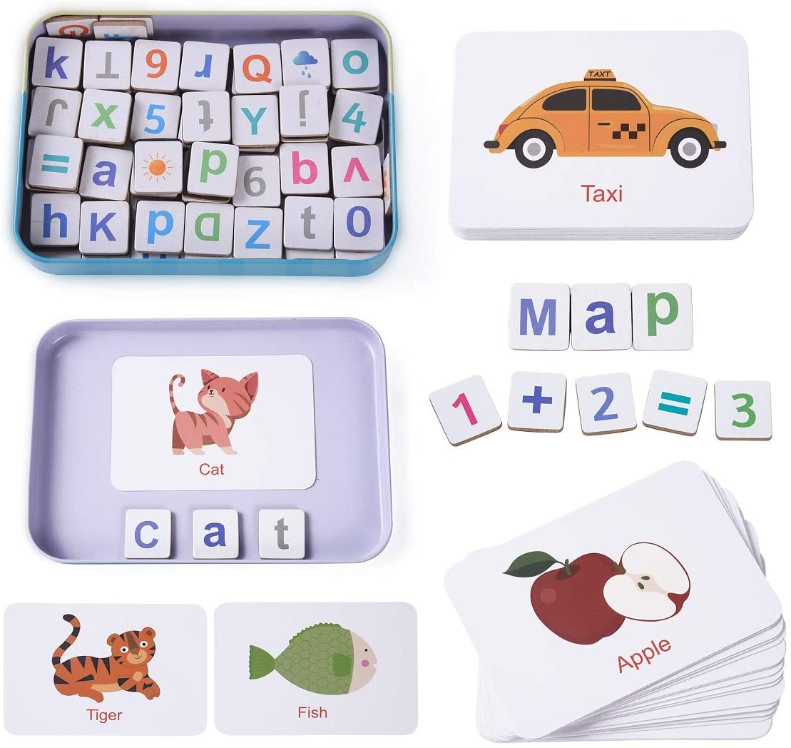 Wooden Magnetic Letters Numbers Alphabet Fridge Magnets Educational Toy Set Preschool Learning for 3 to 5 Years Kid Toddler - image1