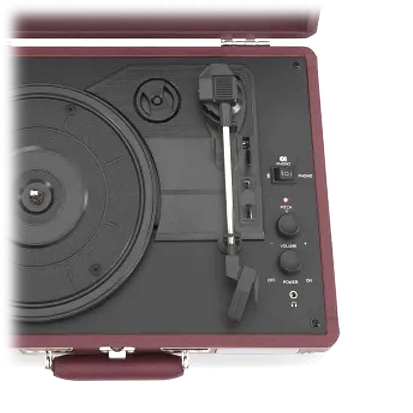 Crosley Cruiser Plus Bluetooth Turntable 3 Speed Burgundy - image3