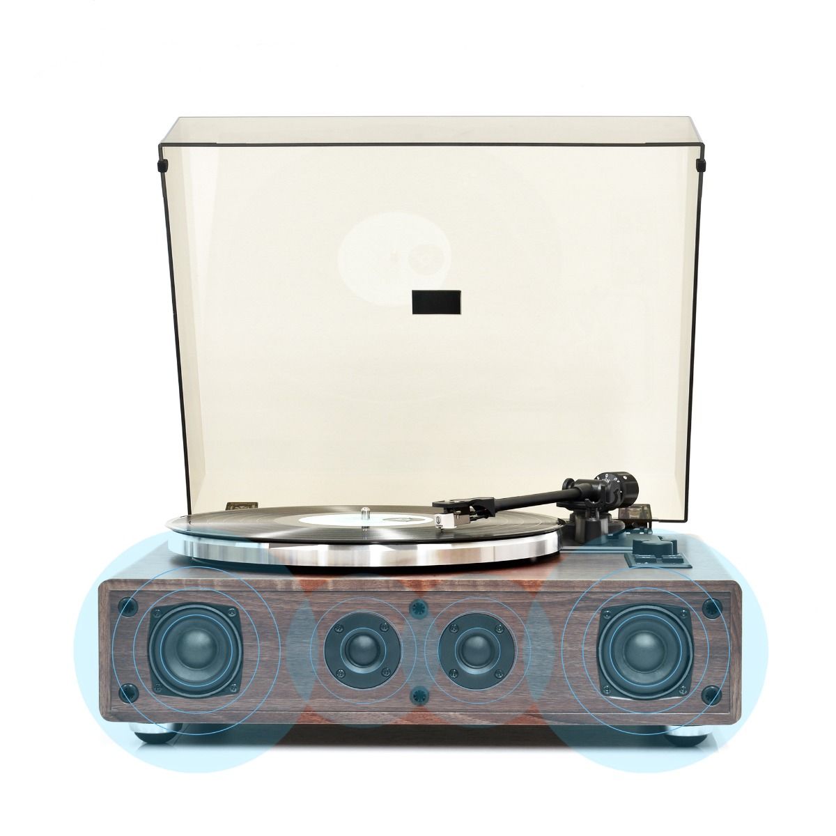 mbeat Hi-Fi Turntable with Built-In Bluetooth Receiving Speaker - image2
