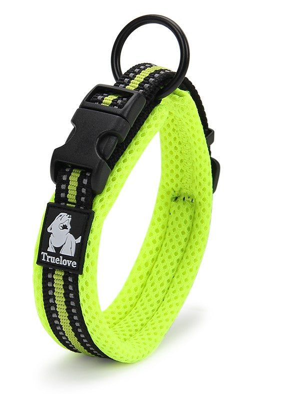 Heavy Duty Reflective Collar Neon Yellow M - image1