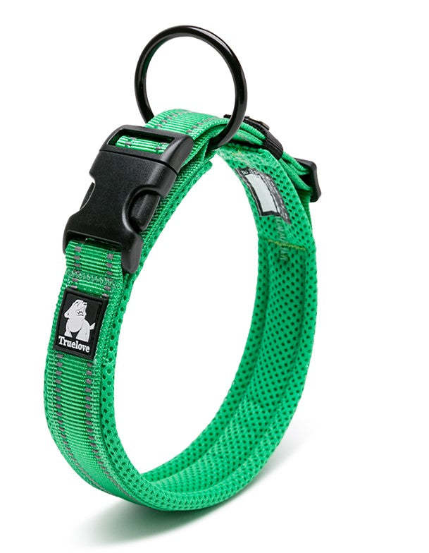 Heavy Duty Reflective Collar Grass Green L - image1