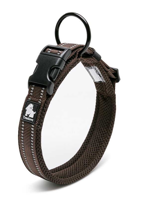 Heavy Duty Reflective Collar Brown L - image1