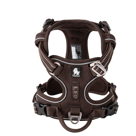 No Pull Harness Brown XL - image1