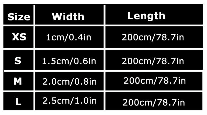 Reflective Pet Leash 2 meters Black XS - image2